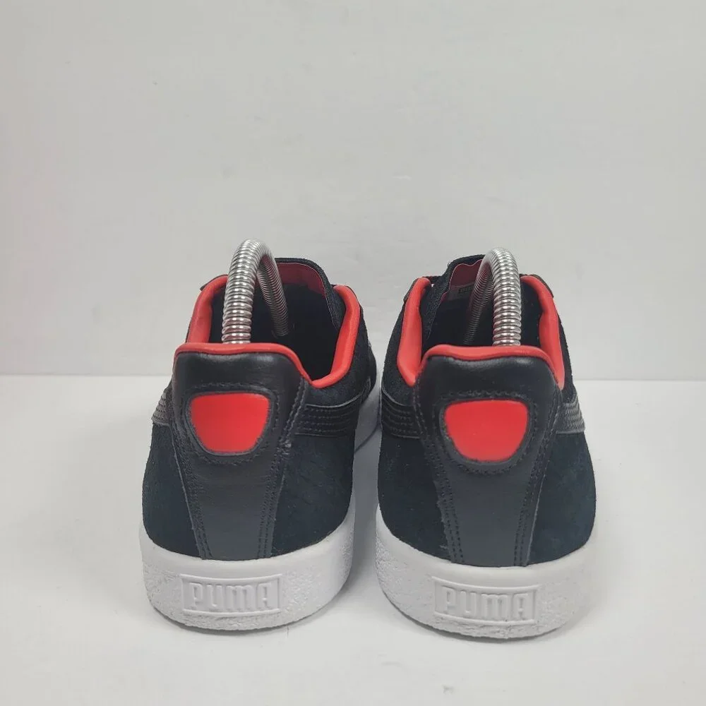 Puma Clyde Women's Black & Red Sneaker 365589-01 US Size 8.5 - Picture 4 of 8